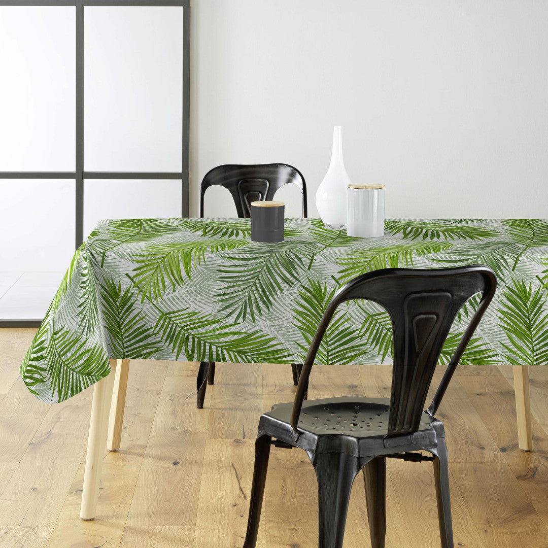Feuilles Green – Voksduk med vakre grønne palmeblader, i miljø