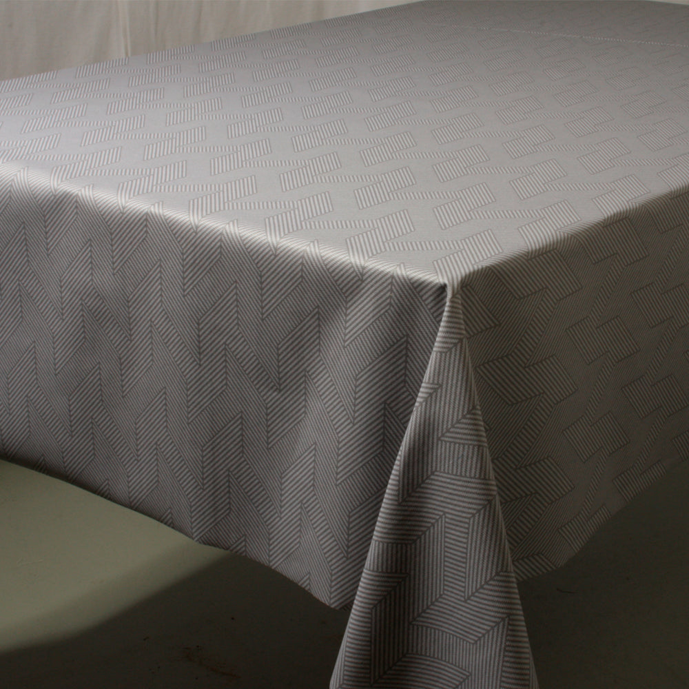 Flare Grå - Akrylduk med flott grafisk mønster