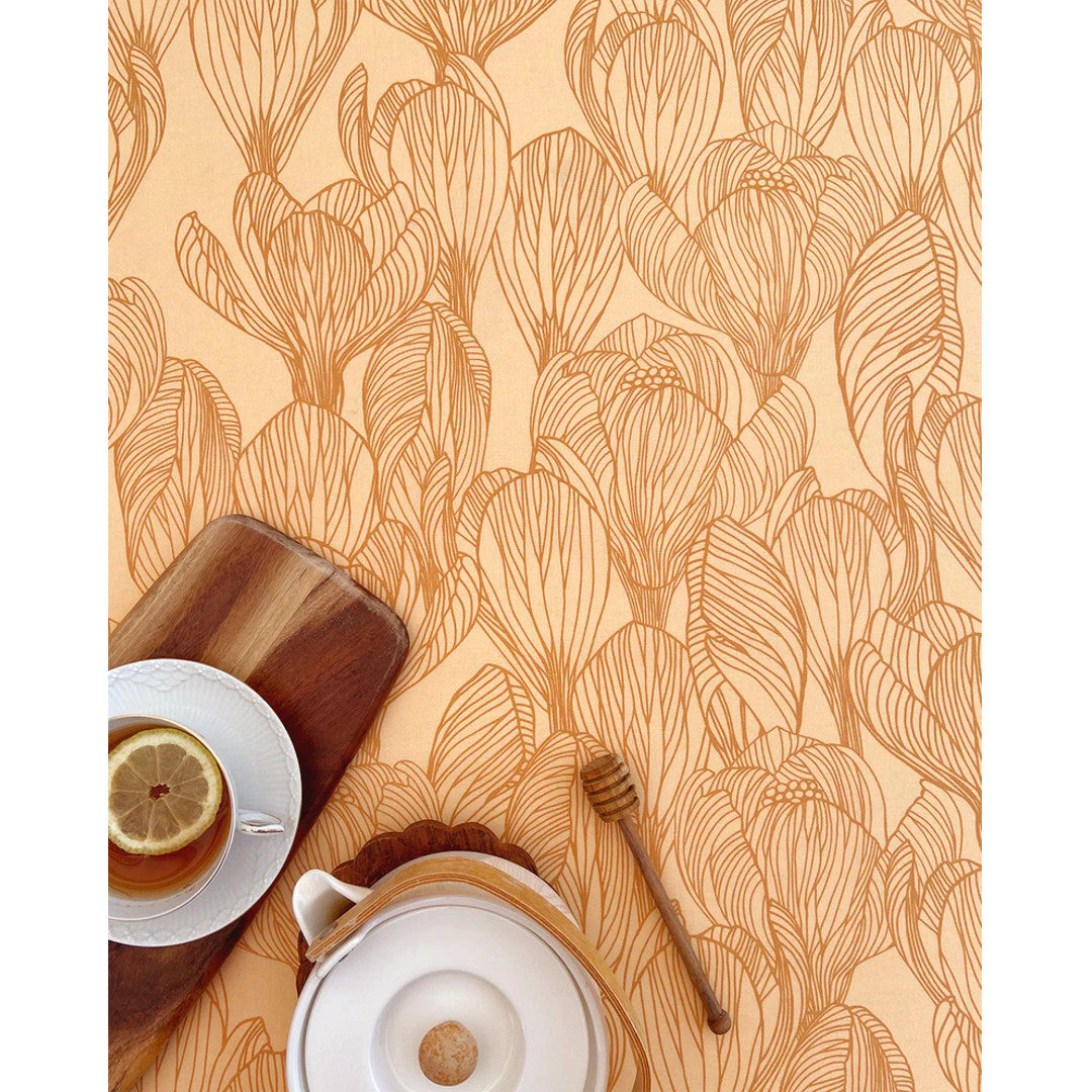 Flora Golden – Notes by Susanne Schjerning – akrylduk med antiskli