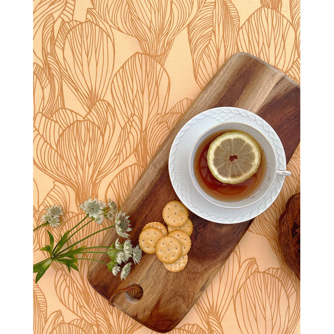 Flora Golden – Notes by Susanne Schjerning – akrylduk med antiskli