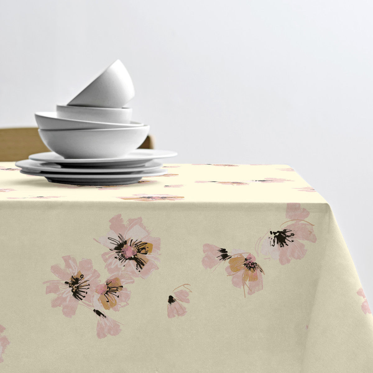 Flora Yellow – Södahl akrylduk med antiskli