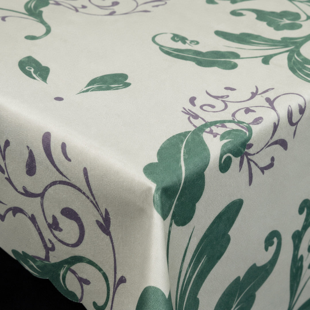 Friedola Floralia bordduk 130 x 160 cm – Krem/Grønn/Lilla
