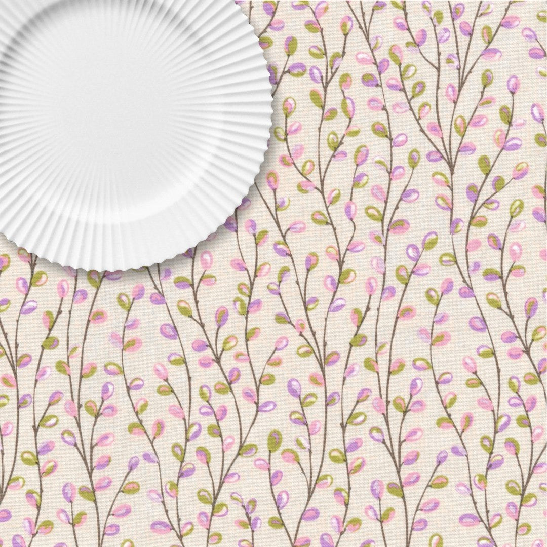 Gåsunger på Gren Rosa – Lys beige akrylduk