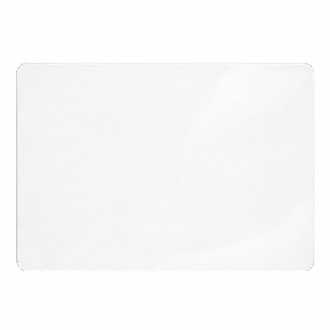 Gjennomsiktig spisebrikke i 2,0 mm klar plast – rektangulær 30 x 43 cm, modell