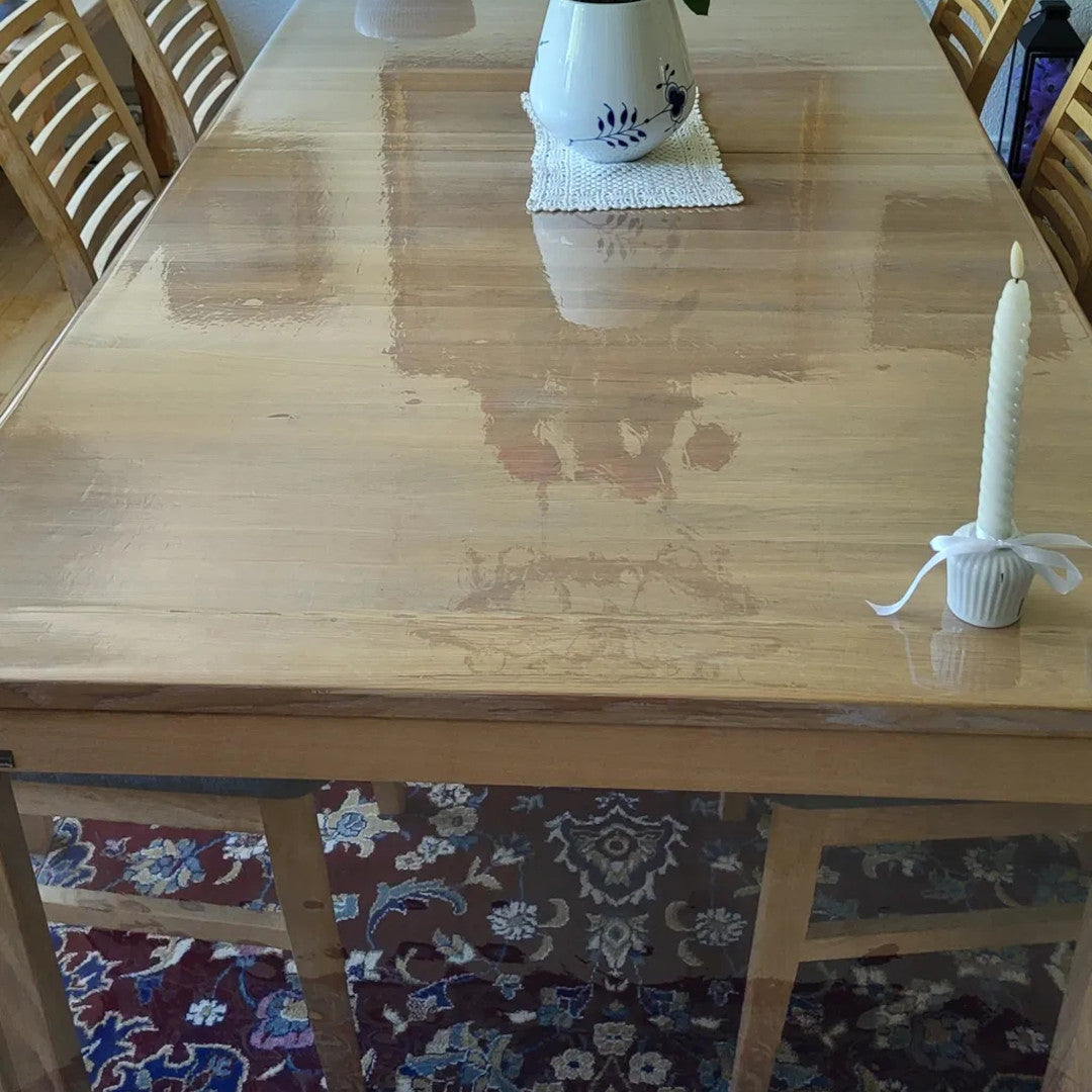 Gjennomsiktig voksduk klar plast - 0,3 mm/160 cm bred