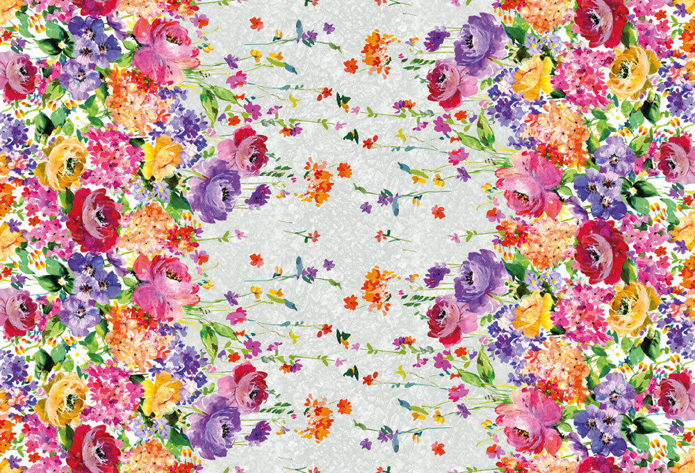 Giardino Fiorito – blomsterhage, voksduk med vakre blomster