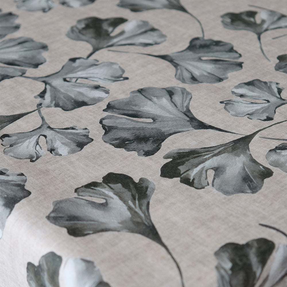 Ginko Blader Grå - Akrylduk med vakre blader