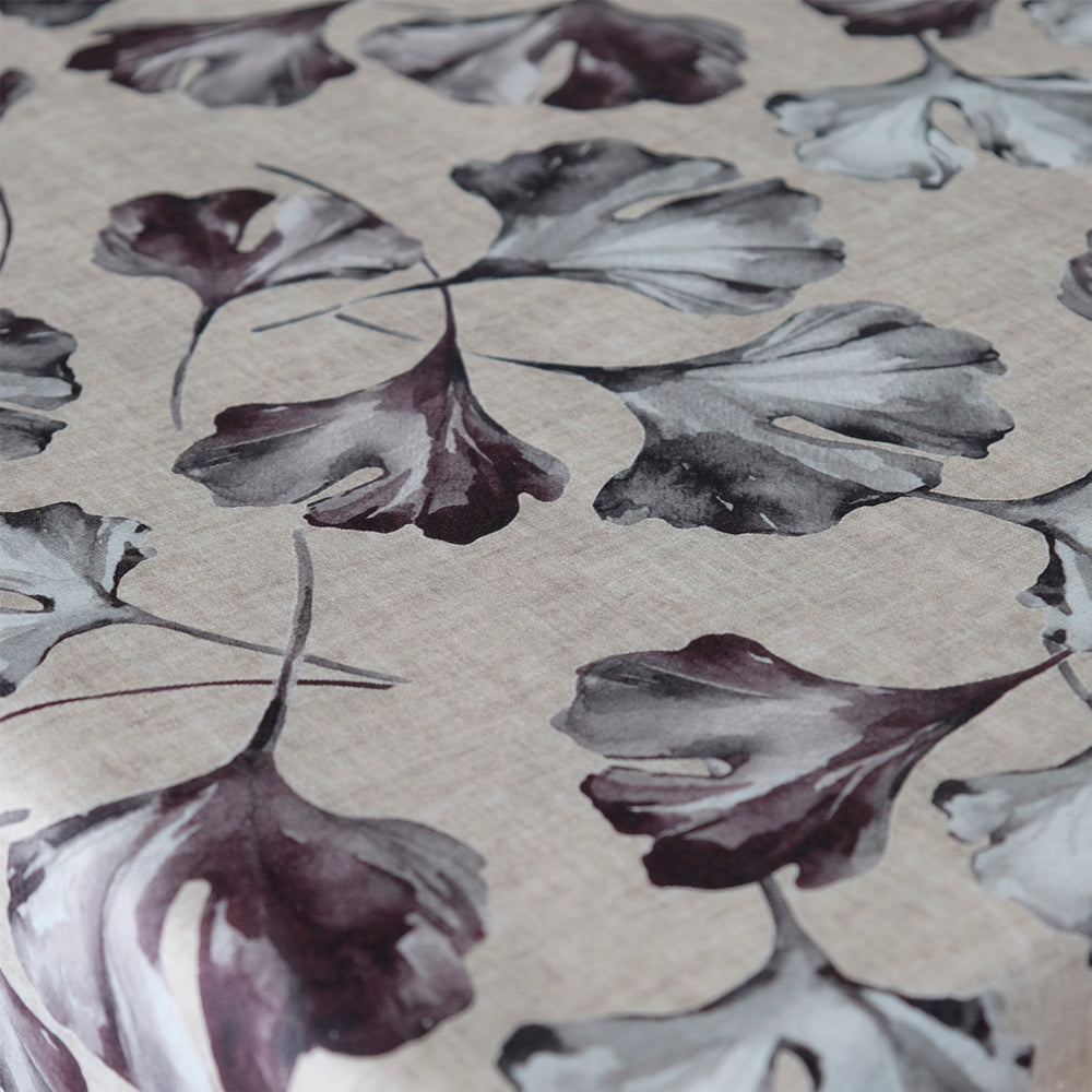 Ginko Blader Lilla - Akrylduk med vakre blader