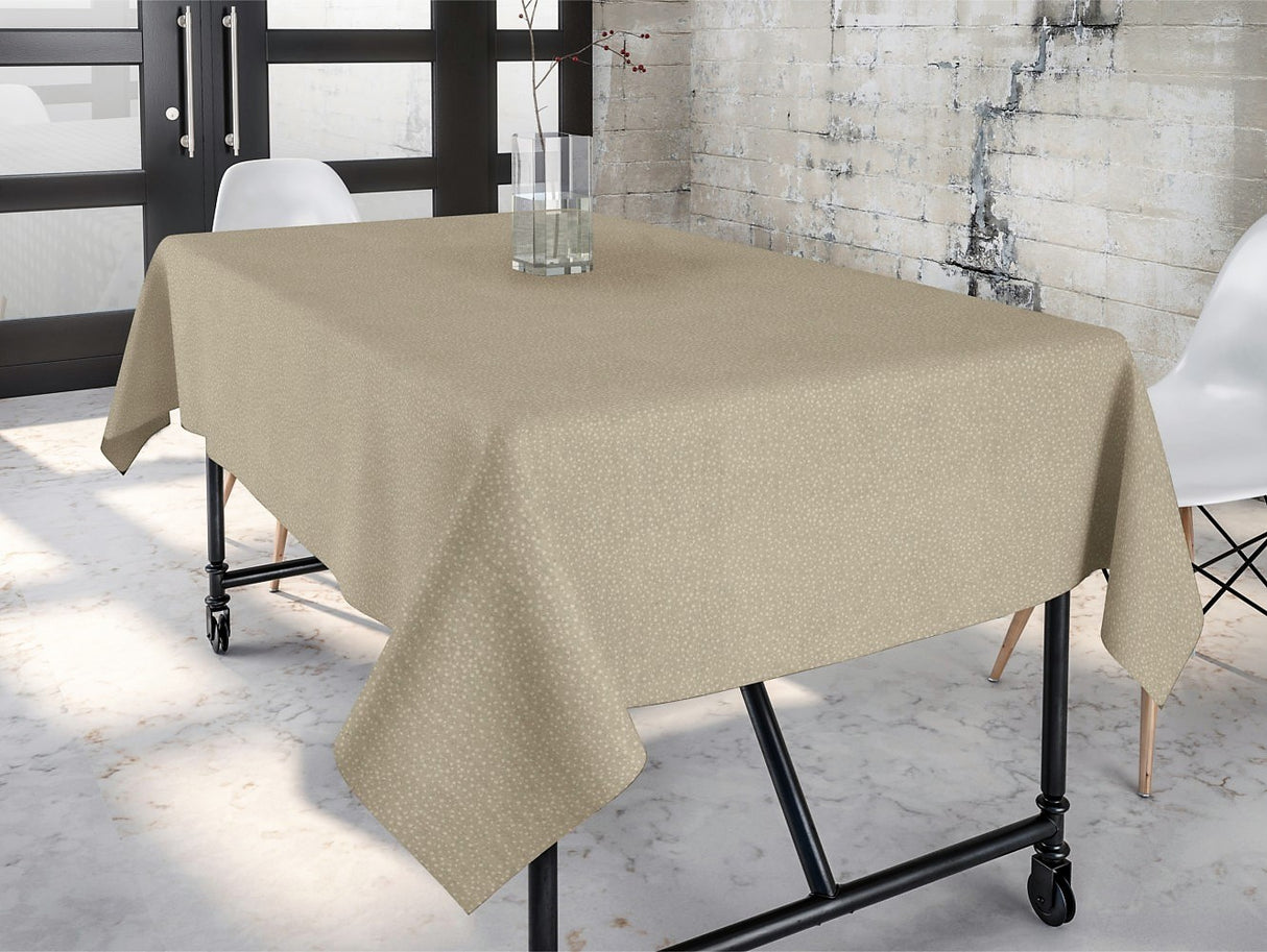 Goya beige – Jacquardvevd akrylduk, 140 cm bred