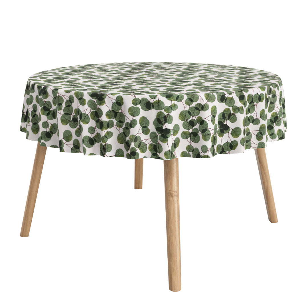 Hjerteblad – Rund akrylduk med antiskli og blader