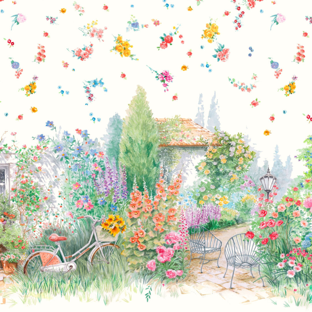 Il Giardino Magico – Akrylduk med et vell av blomster