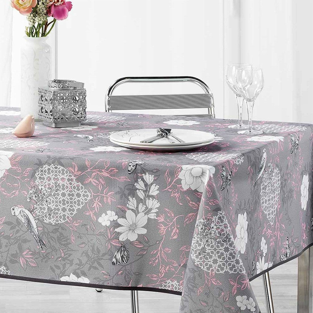 Joline Pink, bordduk med flekkavvisende behandling, 150 x 240 cm