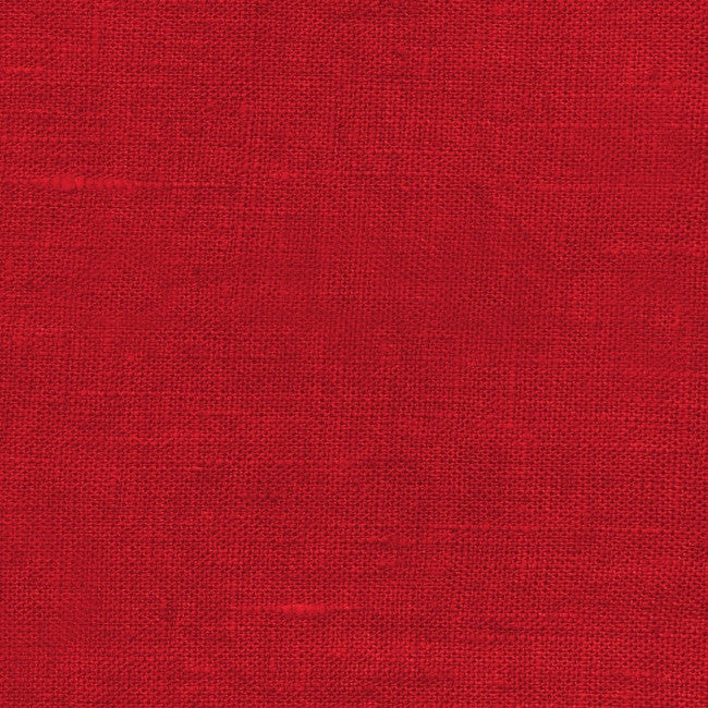 Ensfarget rød juleduk i 100% lin – Coatet med akryl