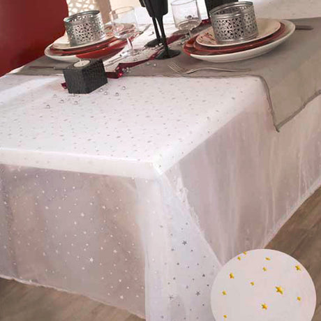 Estoiles juleduk eller festduk med stjerner