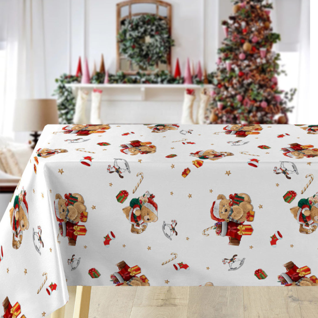 Oursons – Julevoksduk med søte bamser og gaver