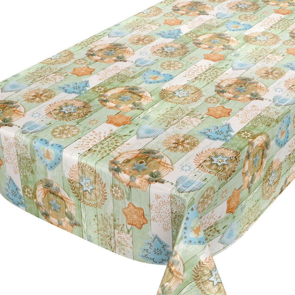 Julevoksduk Jul med de blå