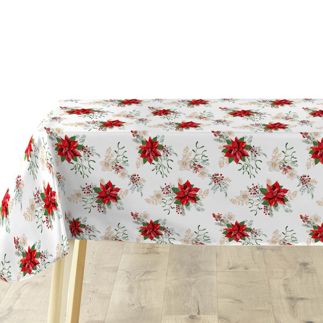Julevoksduk Julestjernens Elegance lagt på bordet