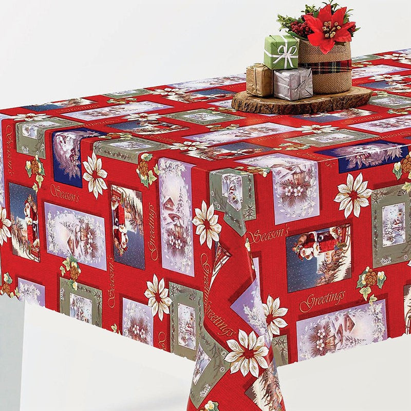 Julevoksduk - Postkort fra Julenissen