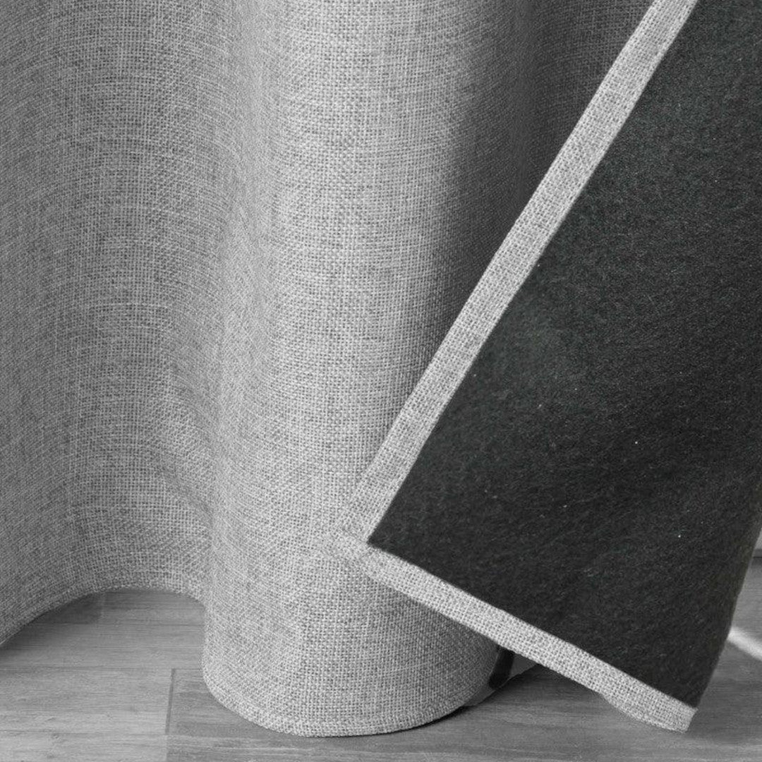 Jupiter Grå – Isolerende gardin 140 x 260 cm, hjørne