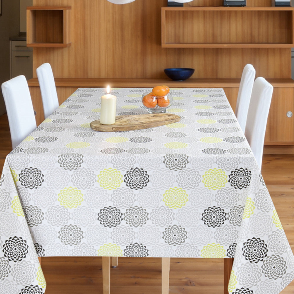 Kaleidoskop – Solskinn og Sorte Hull, voksduk med lett preget overflate