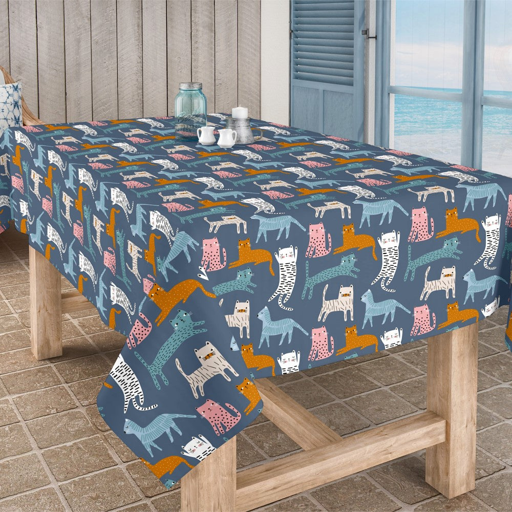 Katter i fine farger – Akrylduk med katter, 140 cm