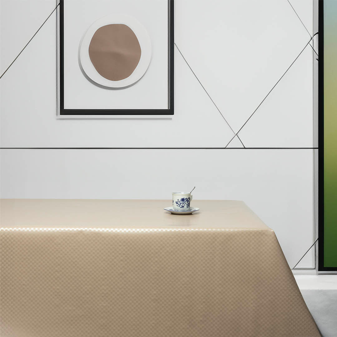 Klassiske Mini-ruter – Voksduk i beige, miljø