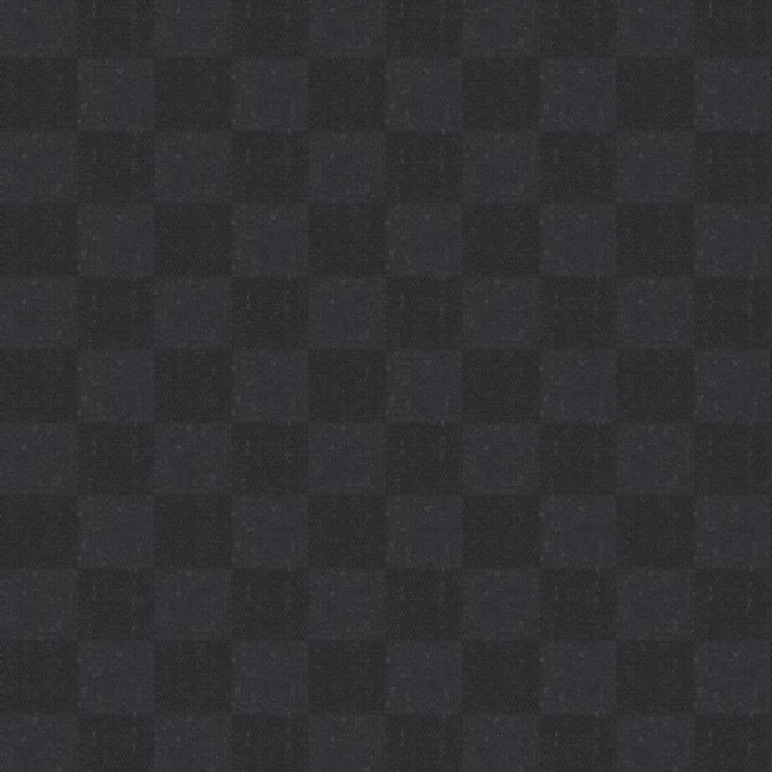 Klassiske Ruter – Voksduk i mørk antrasitt