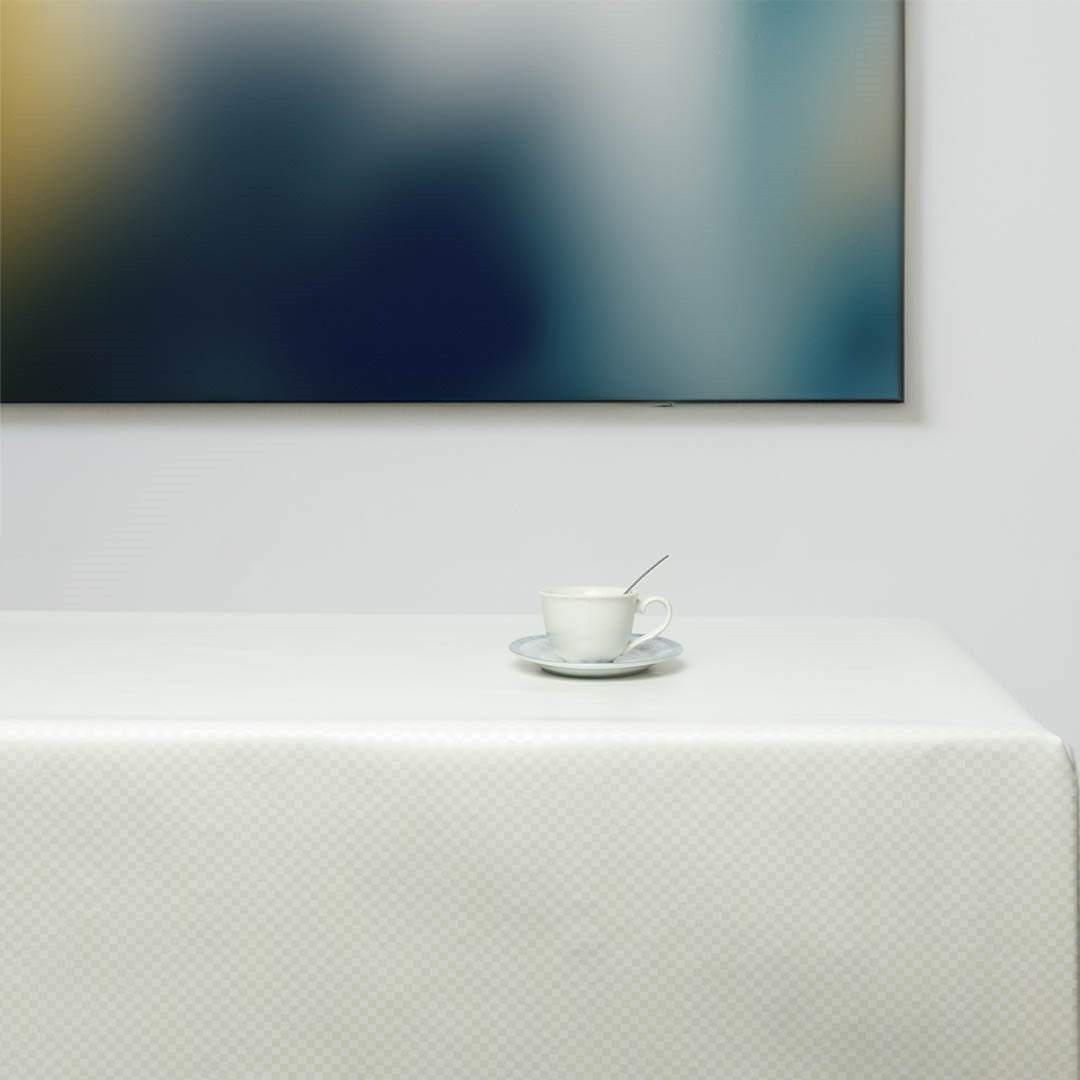 Klassiske Mini-ruter – Voksduk i hvitt, miljø