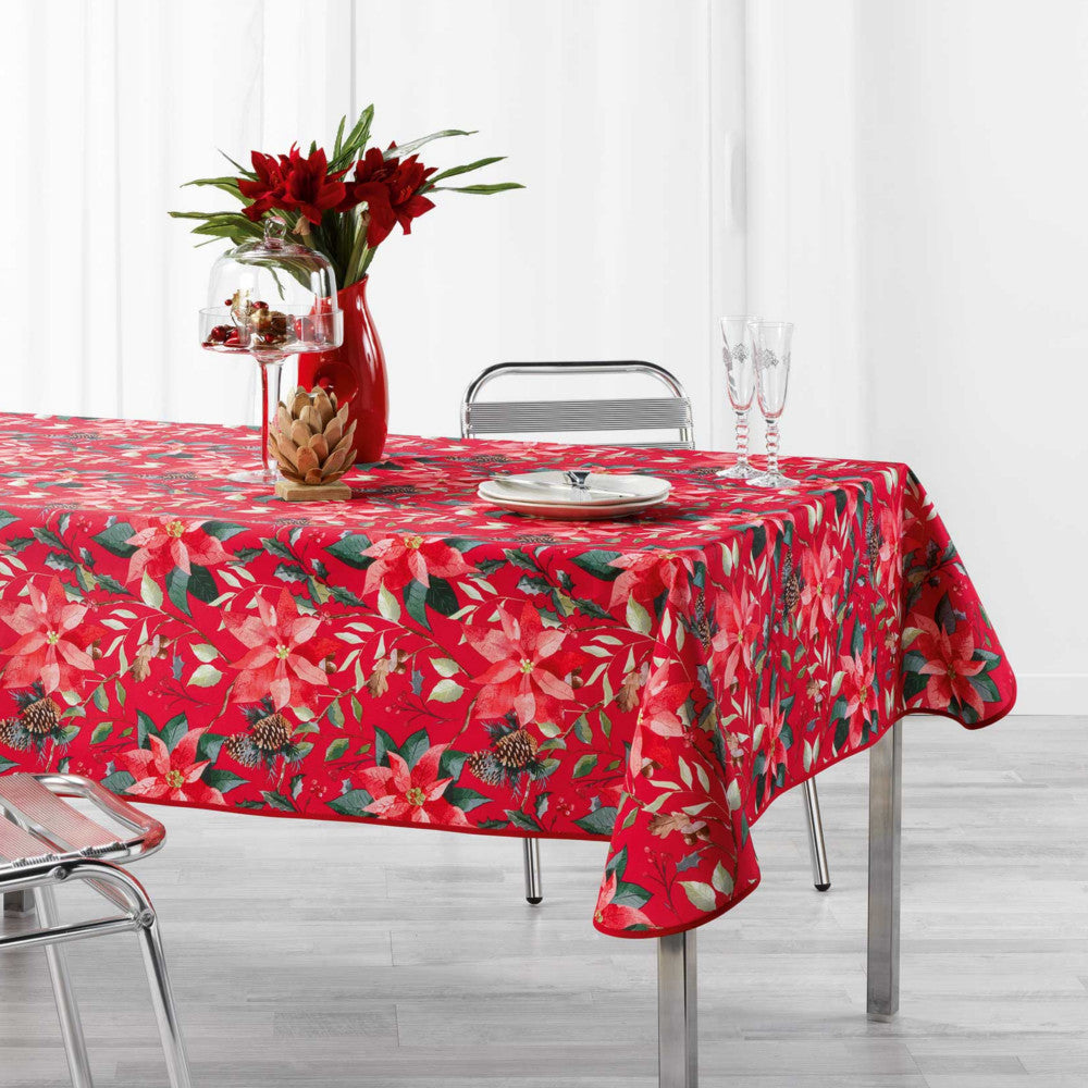 La Rosiere Red – Juleduk med flekkavvisende behandling, 150 x 300 cm