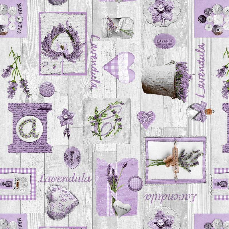 L´eau de Lavande – Provence voksduk med lavendelmotiv