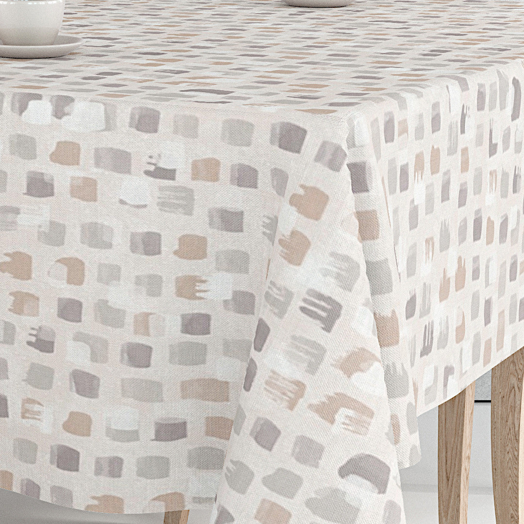 Leonor Beige – Ekstra bred voksduk, 180 cm, hjørne