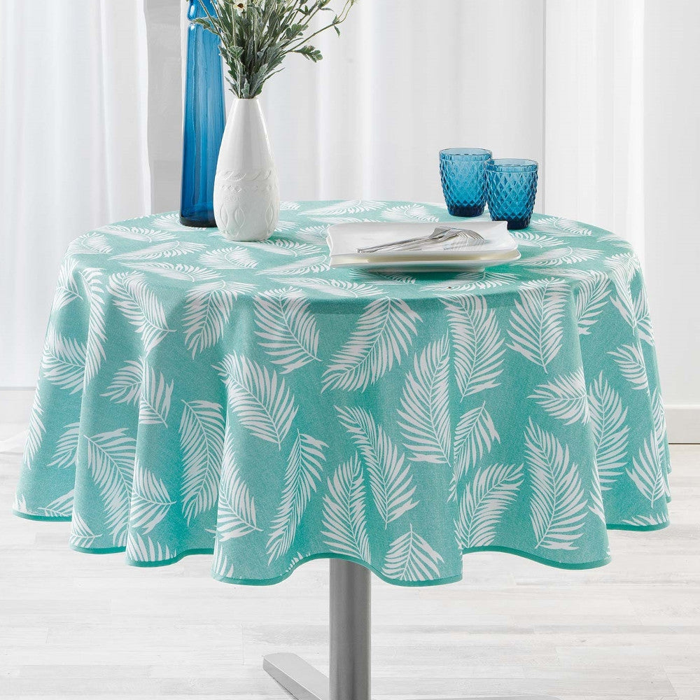 Lifette Mint Ø 180 cm, rund bordduk med flekkavvisende behandling