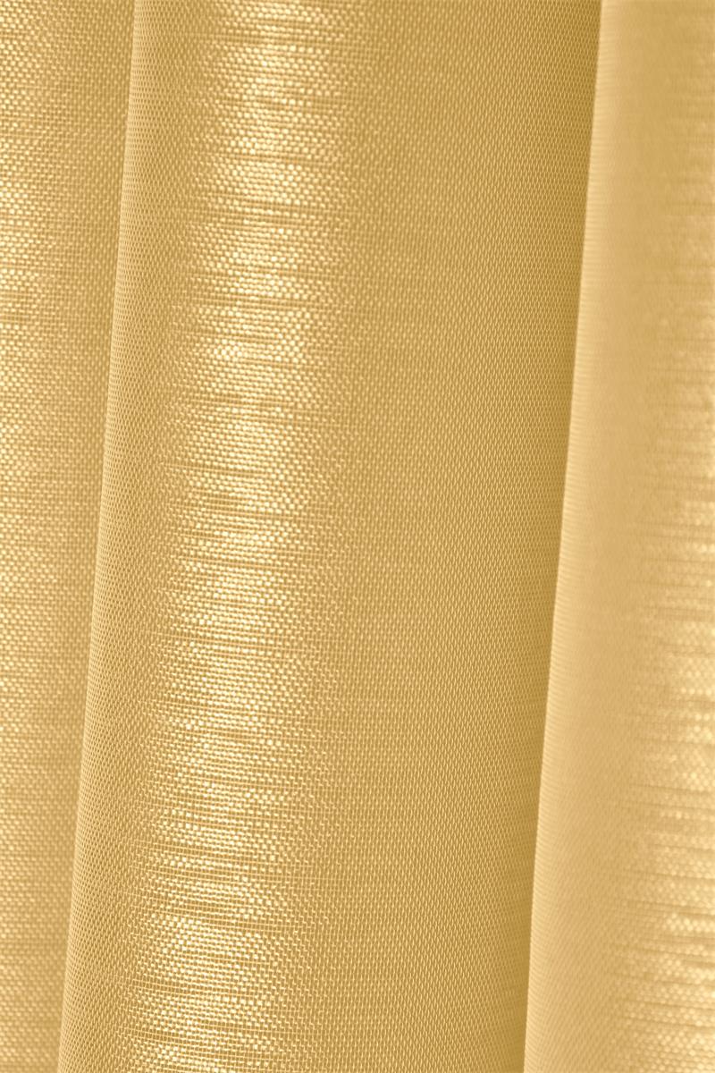 Linwood Sennepsgul – Tynn gardin 140 x 260 cm, nærbilde