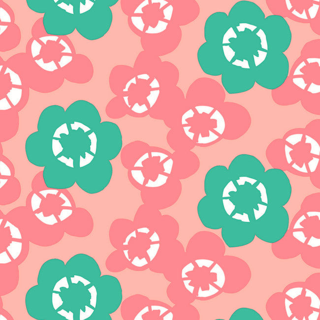 Lola voksduk, Big Meadow Flamingo, 140 cm bred