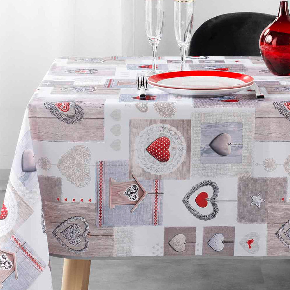 Love – juleduk med flekkavvisende behandling, 150 x 240 cm