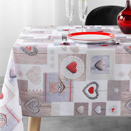 Love – juleduk med flekkavvisende behandling, 150 x 240 cm