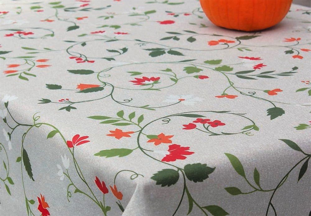 Manet, akrylduk med ville blomster