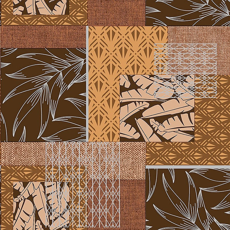 Mønstermiks – voksduk i naturlige brune og varme farger