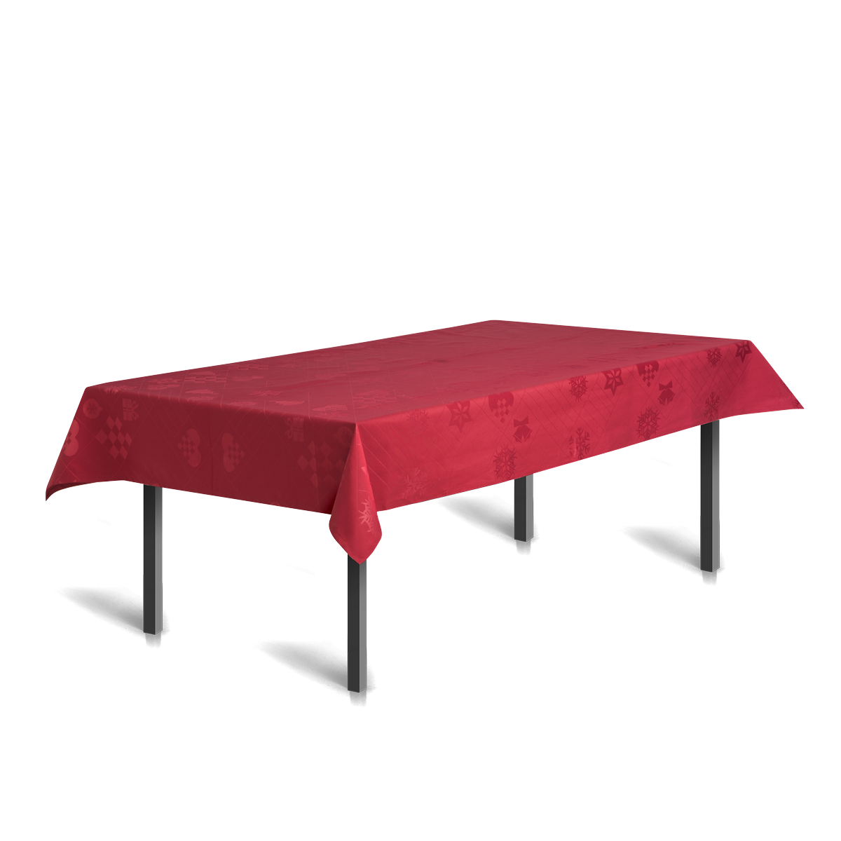 Rosendahl - Juna Juleduk Natale, flott damaskduk i rød - 150 cm x 220 cm