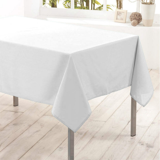 Nelson, ensfarget rektangulær duk med flekkavvisende behandling 145 x 240 cm - Hvit