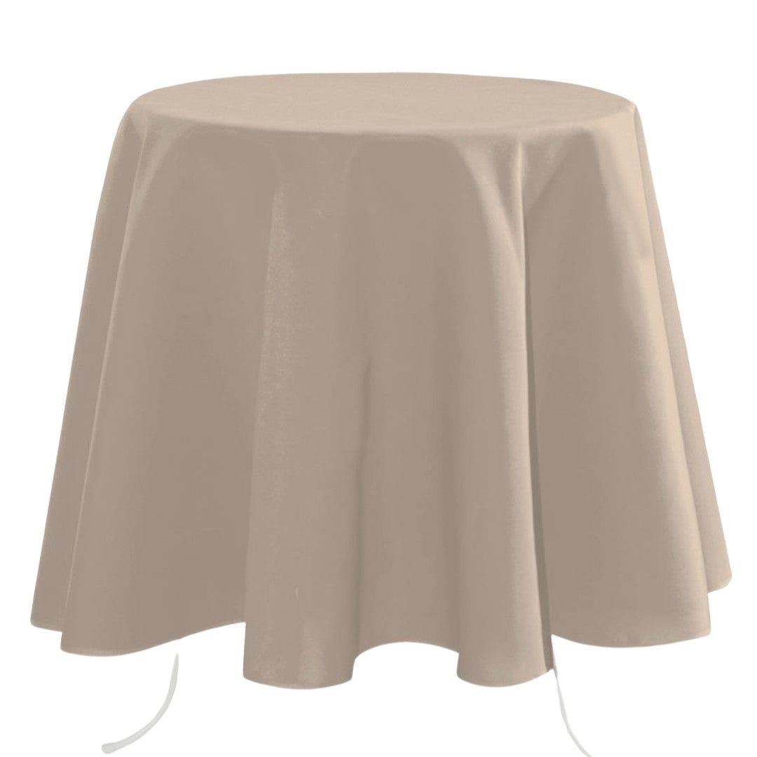 Nelson, ensfarget rund bordduk Ø 180, linfarget