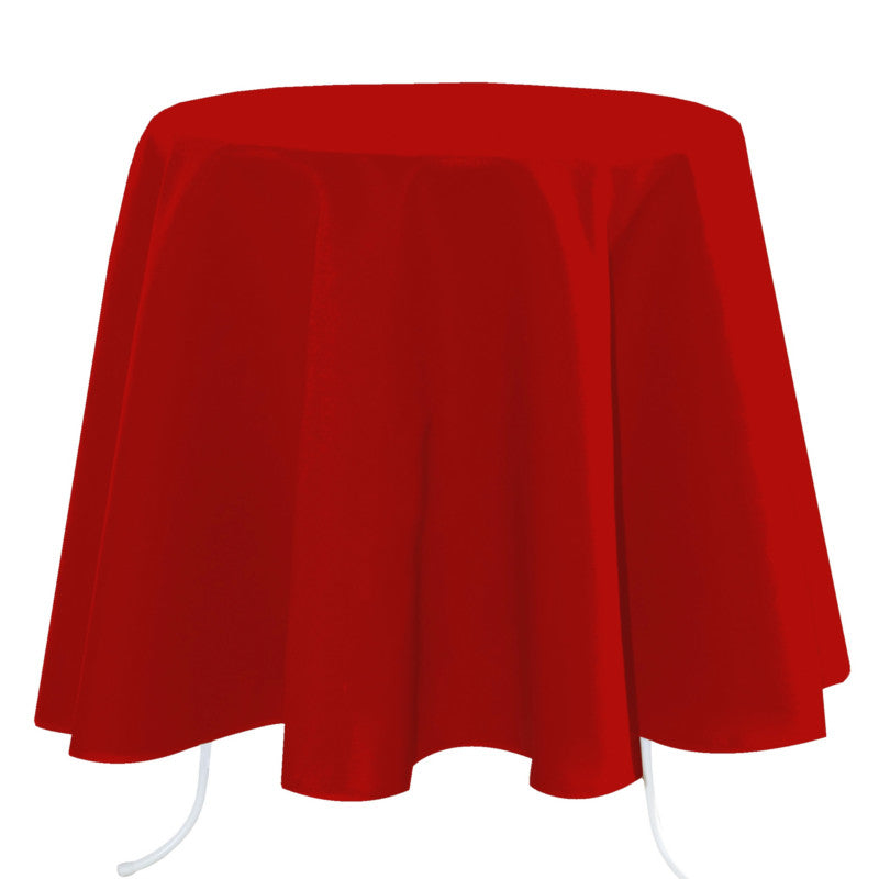 Nelson, ensfarget rund bordduk Ø 180, Rød