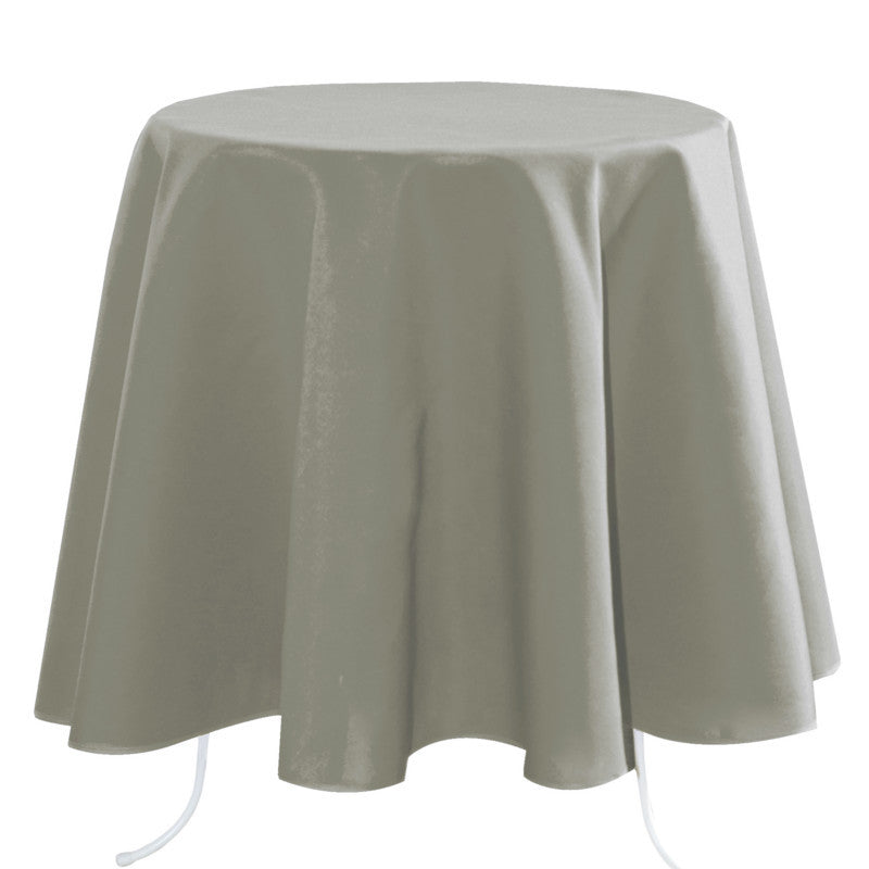 Nelson, ensfarget rund bordduk Ø 180, Grå