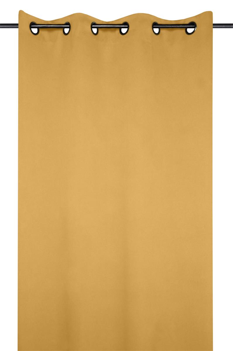 Notte Sennepsgul – Mørkleggingsgardin 135 x 250 cm miljø