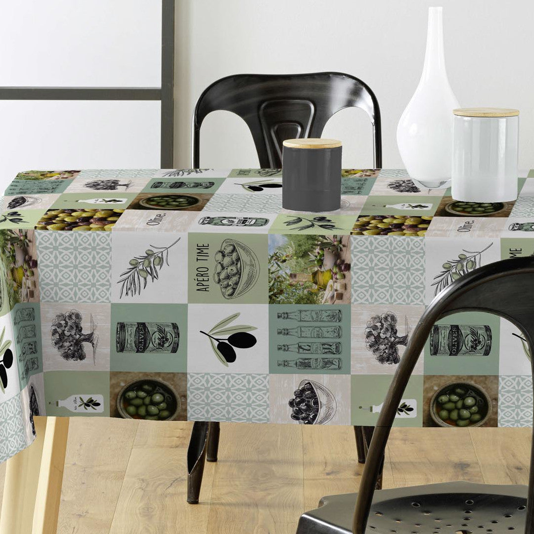 Olive – Voksduk med oliven og olivenolje