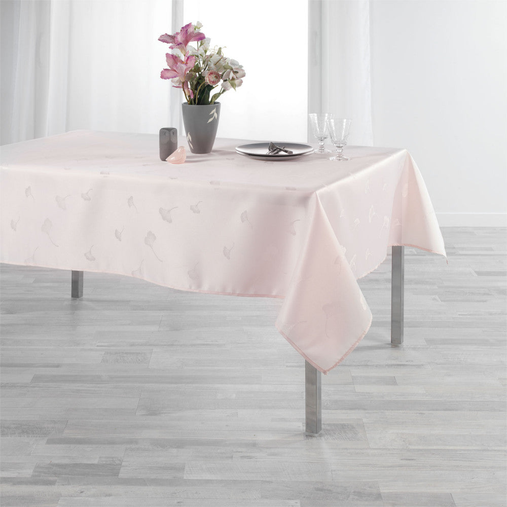 Ophelie Jacquard – Pink – duk med flekkavvisende behandling – 140 x 250 cm