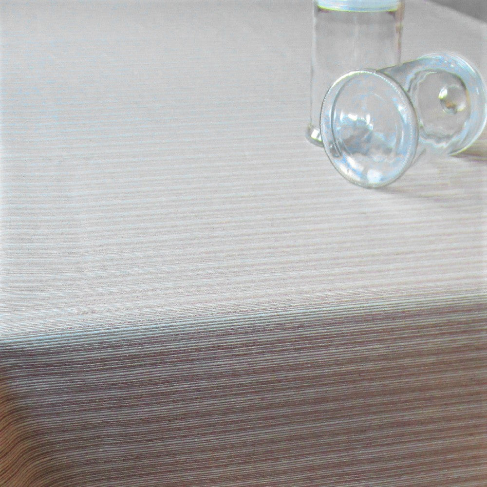 Othos Beige - Akrylduk med striper i beige