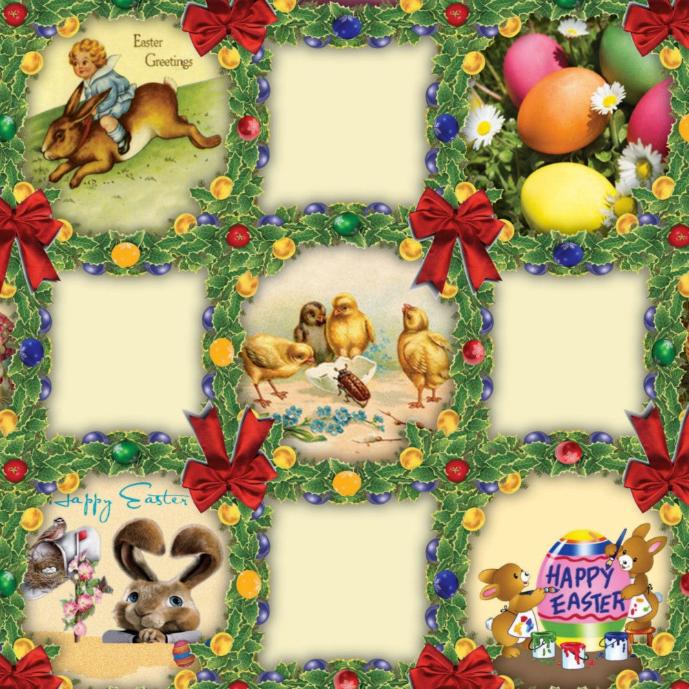 Påskevoksduk – Glad Påske i det Grønne