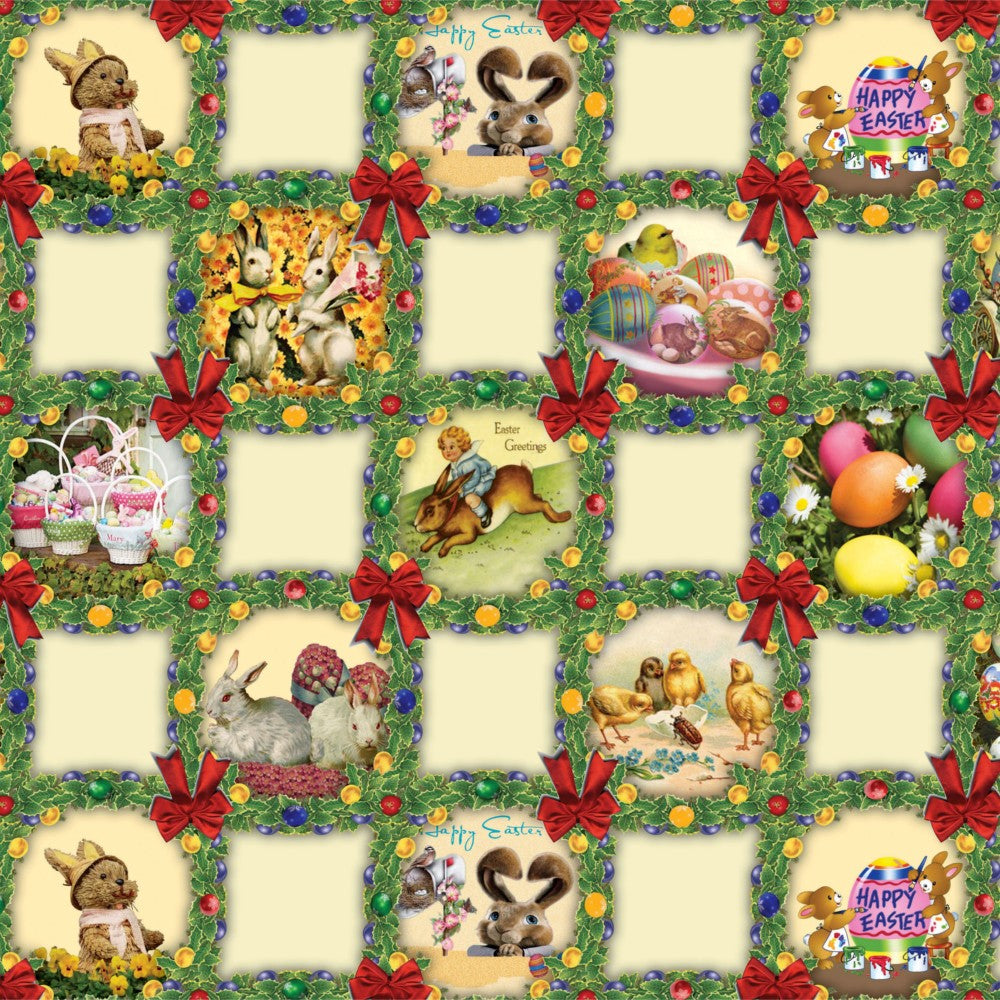 Påskevoksduk – Glad Påske i det Grønne