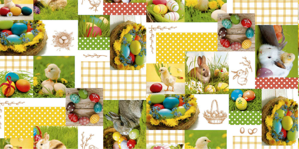Påske voksduk - Fargerike påskeegg